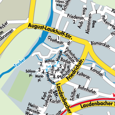 Stadtplan Weikersheim
