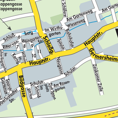 Stadtplan Weingarten (Pfalz)