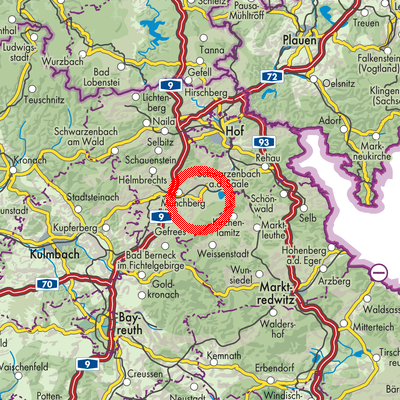 Landkarte Weißdorf