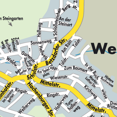 Stadtplan Weitefeld