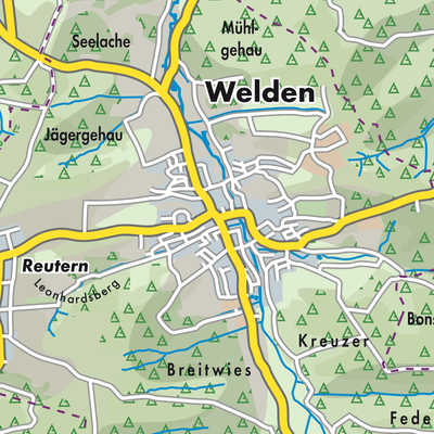 Übersichtsplan Welden