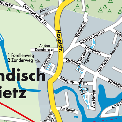 Stadtplan Wendisch Rietz