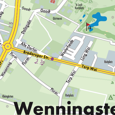 Stadtplan Wenningstedt-Braderup (Sylt)