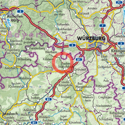 Landkarte Werbach