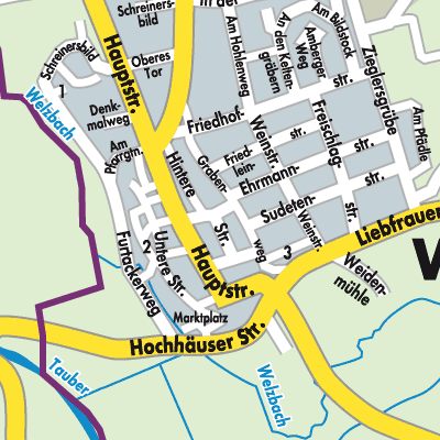 Stadtplan Werbach