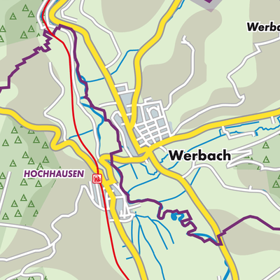 Übersichtsplan Werbach