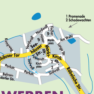 Stadtplan Werben (Elbe)