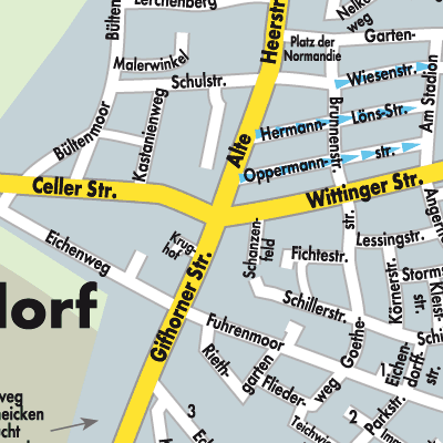 Stadtplan Wesendorf