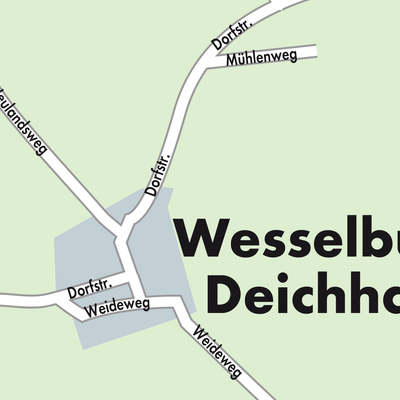 Stadtplan Wesselburener Deichhausen