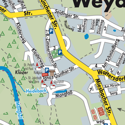 Stadtplan Weyarn