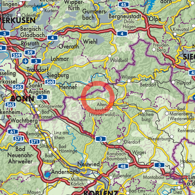 Landkarte Weyerbusch