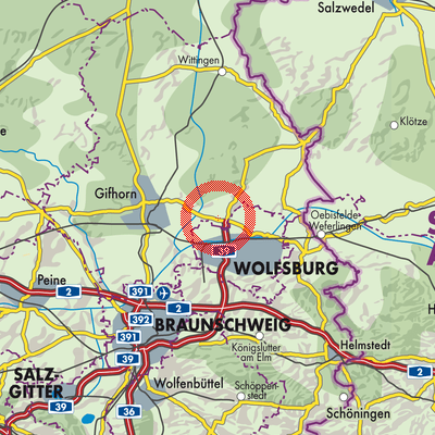Landkarte Weyhausen