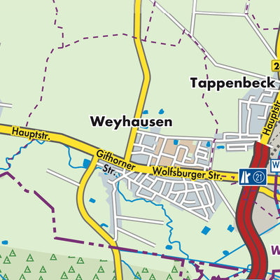 Übersichtsplan Weyhausen