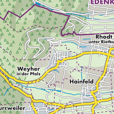 Übersichtsplan Weyher in der Pfalz