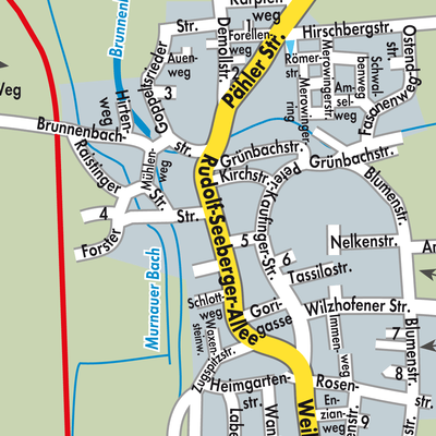 Stadtplan Wielenbach