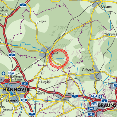 Landkarte Wienhausen