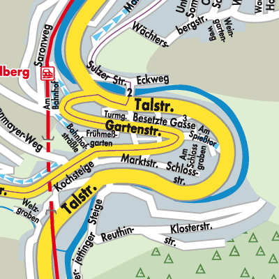 Stadtplan Wildberg