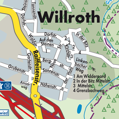 Stadtplan Willroth