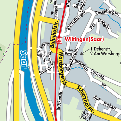 Stadtplan Wiltingen