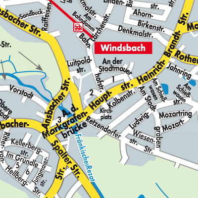 Stadtplan Windsbach