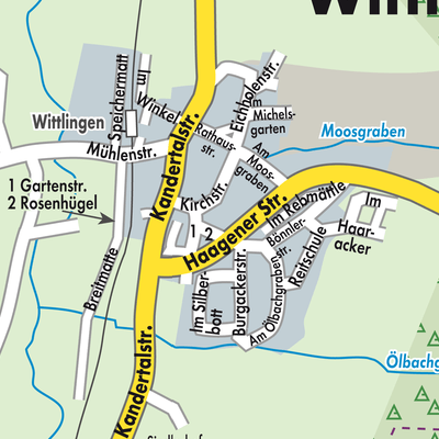 Stadtplan Wittlingen