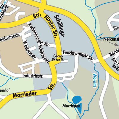 Stadtplan Wörnitz