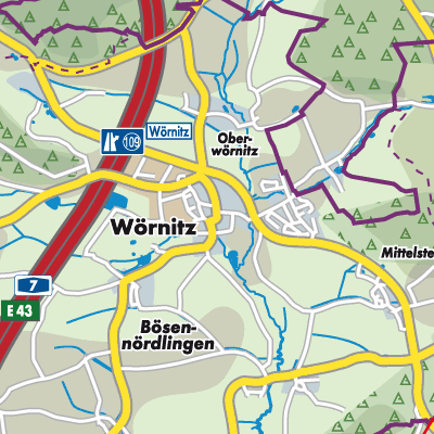 Übersichtsplan Wörnitz