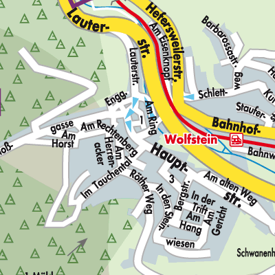Stadtplan Wolfstein