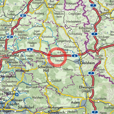 Landkarte Wolpertshausen