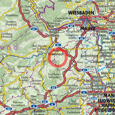 Landkarte Wonsheim