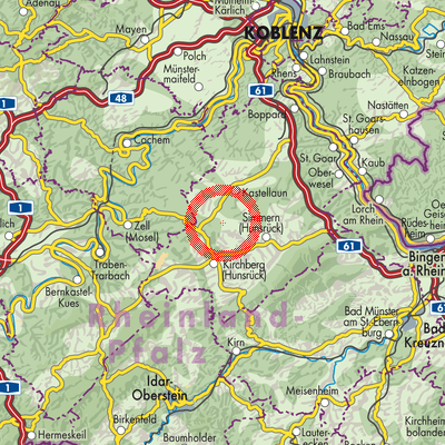 Landkarte Wüschheim