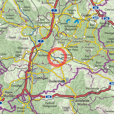 Landkarte Wulften am Harz