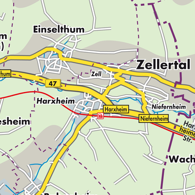 Übersichtsplan Zellertal