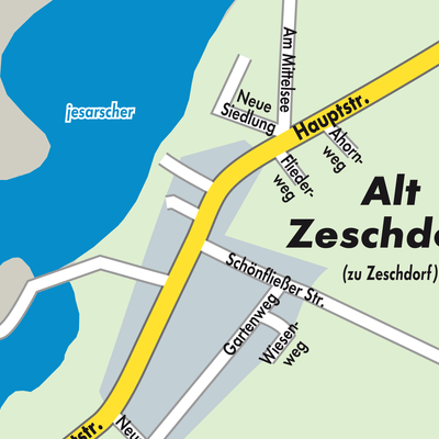 Stadtplan Zeschdorf