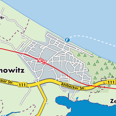 Übersichtsplan Zinnowitz