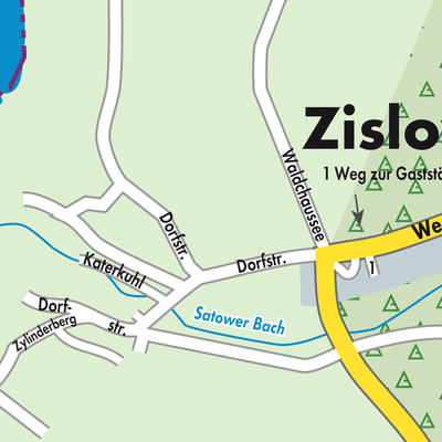 Stadtplan Zislow