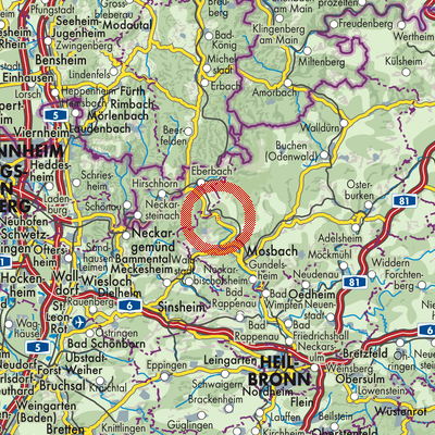 Landkarte Zwingenberg
