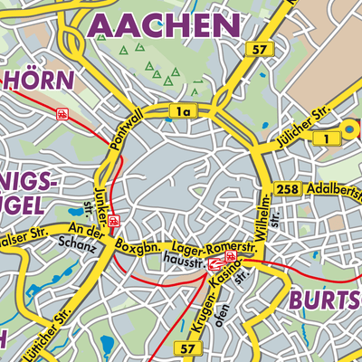 Übersichtsplan Aachen
