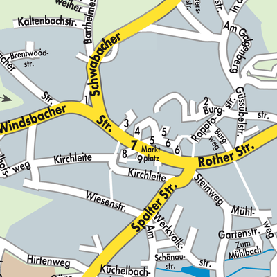 Stadtplan Abenberg