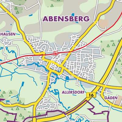 Übersichtsplan Abensberg