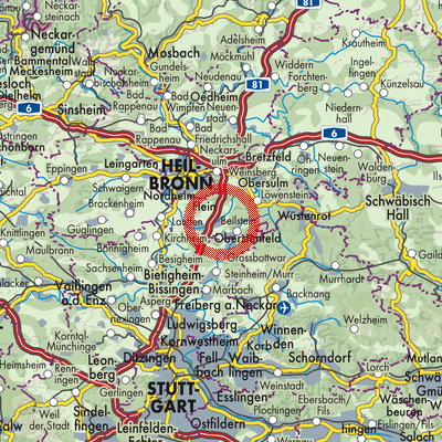 Landkarte Abstatt