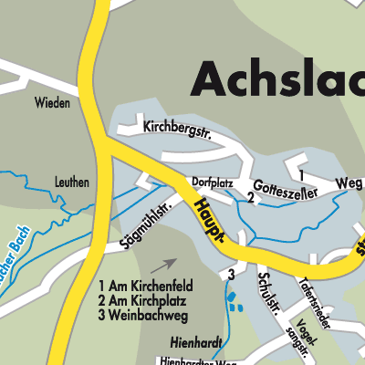 Stadtplan Achslach