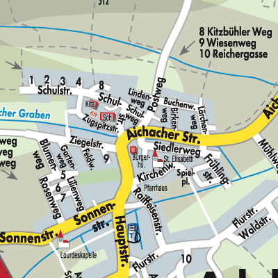 Stadtplan Adelzhausen