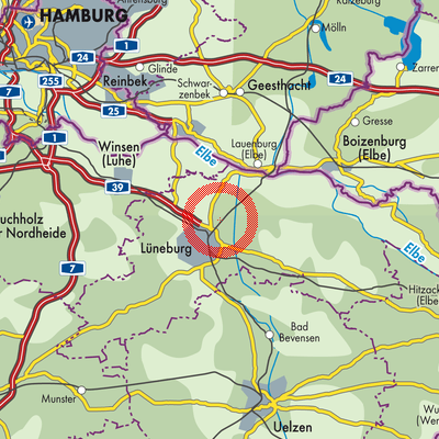 Landkarte Adendorf