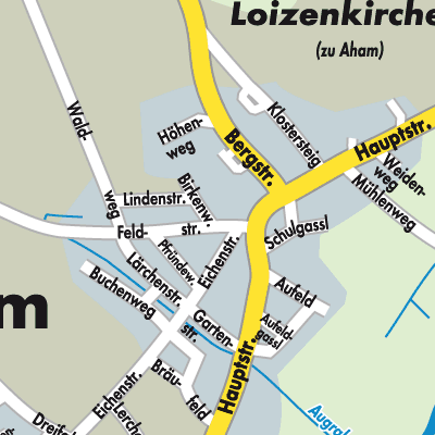 Stadtplan Aham