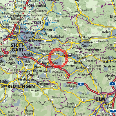 Landkarte Albershausen