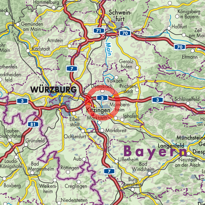 Landkarte Albertshofen