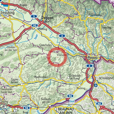Landkarte Aldersbach