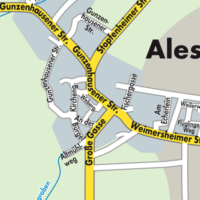 Stadtplan Alesheim