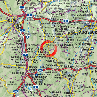 Landkarte Aletshausen